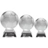 Picture of Clear|frosted Glass Football On Base - 6.5in