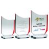 Picture of Clear|red Glass Plaque (10mm Thick) - 7.75in