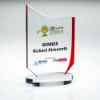 Picture of Clear|red Glass Plaque (10mm Thick) - 7.75in
