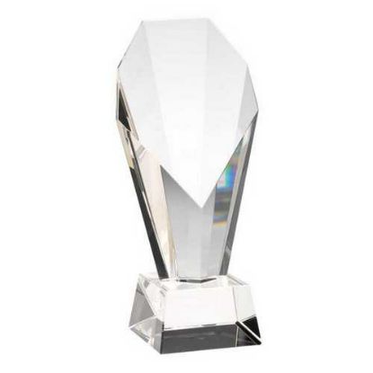 Picture of Clear Glass Obelisk On Base