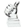 Picture of Clear Glass Thumbs Up On Base - 5.5in