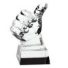 Picture of Clear Glass Thumbs Up On Base - 5.5in