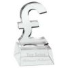 Picture of Clear Glass Pound Sign On Base - 4.75in