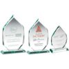 Picture of Jade Glass Diamond Plaque On Base (15mm Thick) - 6.5in