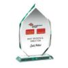 Picture of Jade Glass Diamond In Quality Wood Box (19mm Thick) - 12in