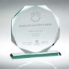 Picture of Jade Glass Octagon In Quality Wood Gift Box (19mm Thick) - 10in