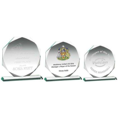 Picture of Jade Glass Octagon (10mm Thick) - 8.75in