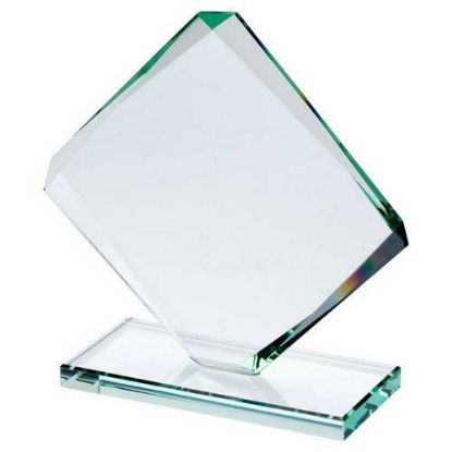 Picture of Jade Glass Standard Diamond Plaque (10mm Thick)