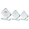Picture of Jade Glass Standard Diamond Plaque (10mm Thick) - 5in