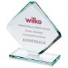 Picture of Jade Glass Standard Diamond Plaque (10mm Thick) - 5in