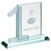 Picture of Jade Glass Rectangle With Frosted No.1 (10mm Thick) - 6in