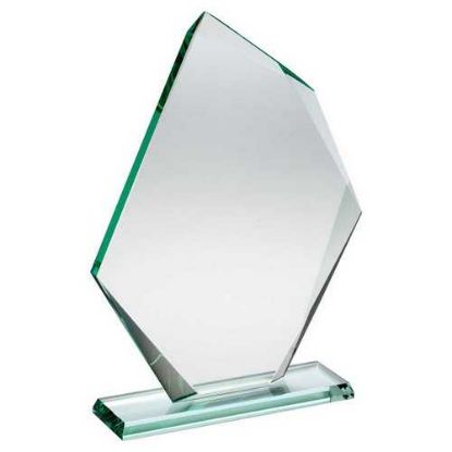 Picture of Jade Glass Offset Diamond Plaque (10mm Thick)