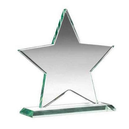 Picture of Jade Glass Star (10mm Thick)