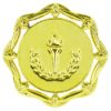 Picture of Gold Plastic Leaf Trim (1in Centre) - 2in