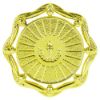 Picture of Gold Plastic Leaf Trim (2in Centre) - 3in