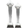 Picture of Clear Glass Pentagon Column On Base - 16.75in