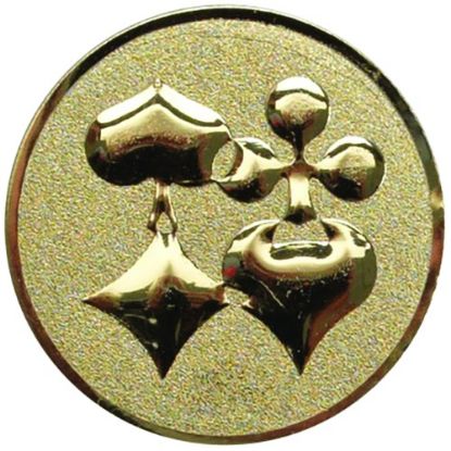 Picture of Metal Cards Centre 50mm Gold