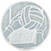 Picture of Metal Gaelic Football Centre 50mm Silver - 2in