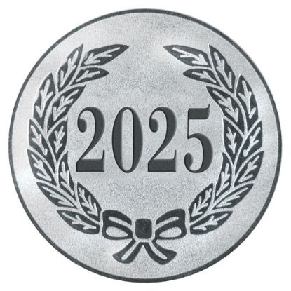 Picture of Metal 2025 Year Date Centre 50mm Silver