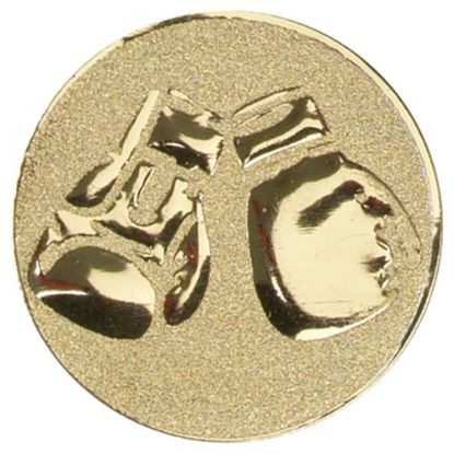 Picture of Metal Boxing Gloves Centre 50mm Gold