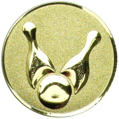 Picture of Metal Ten Pin Bowling Centre 50mm Gold