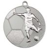Picture of Large Football Two Colour Medal Matt Silver|silver - 2.75in