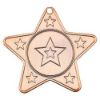 Picture of Star Shaped Medal With 5 Mini Stars (1in Centre) Bronze - 2in