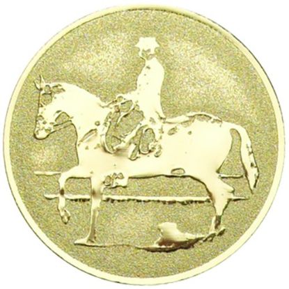 Picture of Metal Equestrian Centre 25mm Gold