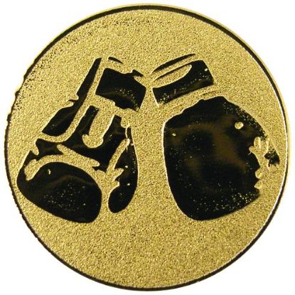 Picture of Metal Boxing Gloves Centre 25mm Gold