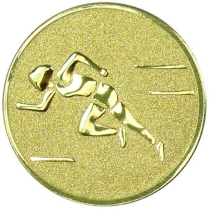 Picture of Metal Female Track Centre 25mm Gold