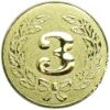 Picture of Metal 3rd Centre 25mm Gold - 1in