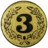 Picture of Metal 3rd Centre 25mm Gold - 1in