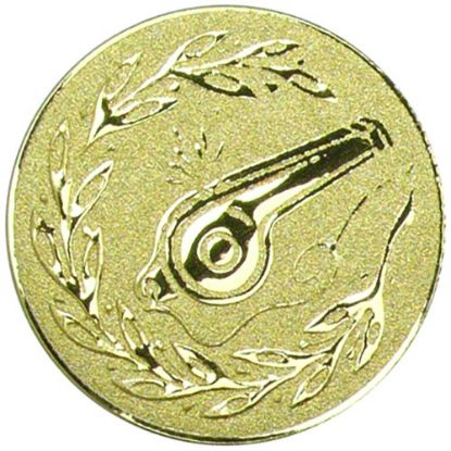 Picture of Metal Whistle Centre 25mm Gold