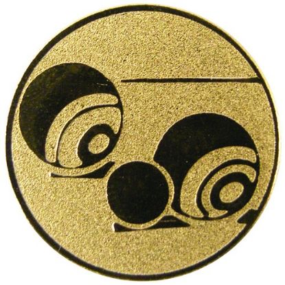 Picture of Metal Lawn Bowls Centre 25mm Gold