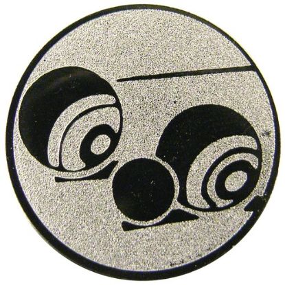 Picture of Metal Lawn Bowls Centre 25mm Silver