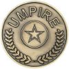 Picture of Umpire Medallion (1in Cen) Antique Gold - 2.75in