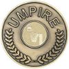 Picture of Umpire Medallion (1in Cen) Antique Gold - 2.75in