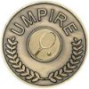 Picture of Umpire Medallion (1in Cen) Antique Gold - 2.75in