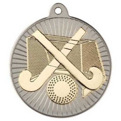 Picture of Hockey Two Colour Medal Matt Silver~gold