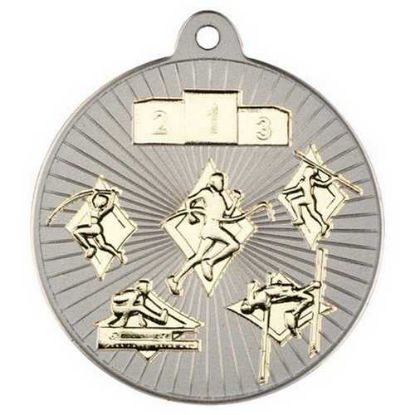 Picture of Multi Athletics Two Colour Medal Matt Silver~gold