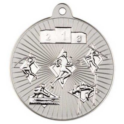 Picture of Multi Athletics Two Colour Medal Matt Silver~silver