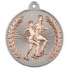 Picture of Running Two Colour Medal Matt Silver|bronze - 2in