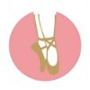 Picture of Acrylic Centre Ballet (Pink Background) - 1in