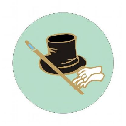 Picture of Acrylic Centre Tophat~gloves~cane