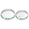 Picture of Clear Glass Round Paperweight With Faceted Edge (19mm Thick) - 3.25in