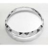 Picture of Clear Glass Round Paperweight With Faceted Edge (19mm Thick) - 3.25in