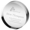Picture of Clear Glass Round Freestanding Paperweight (30mm Thick) - 3.25in
