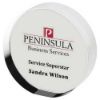 Picture of Clear Glass Round Freestanding Paperweight (30mm Thick) - 3.25in