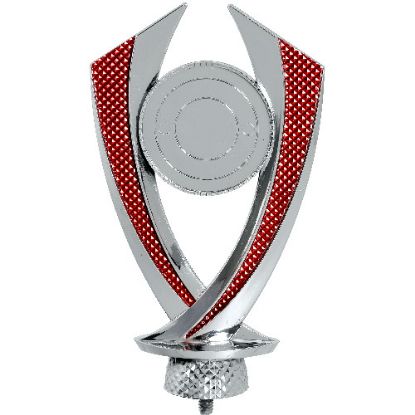 Picture of Silver~red Plastic Diamond Holder (2in Centre)