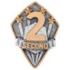 Picture of 2nd Diamond Disc In Pewter|gold - 4 X 3in